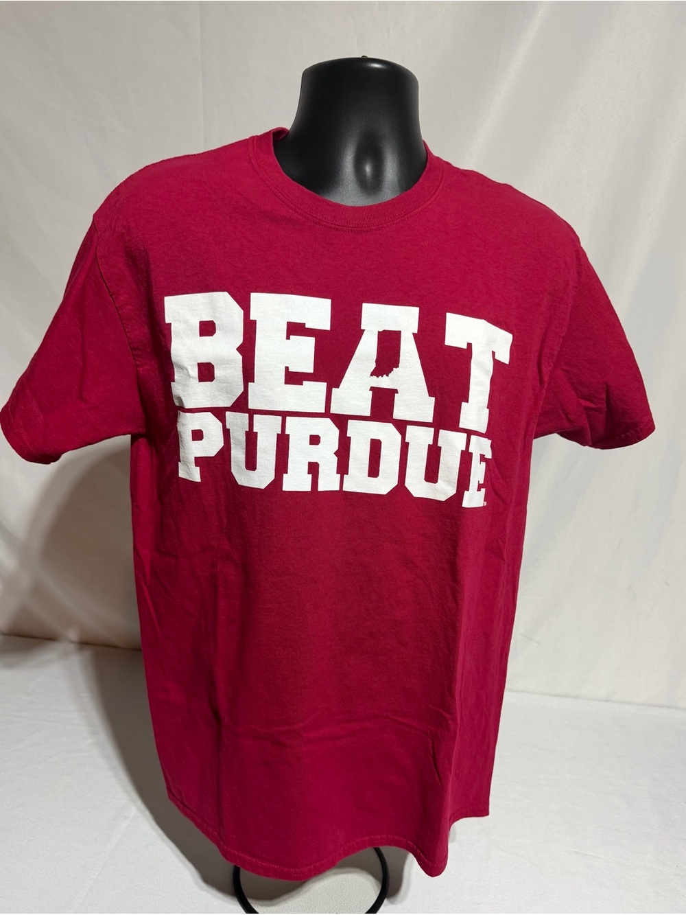 Indiana Hoosiers “Beat Purdue” Gildan Heavy Cotton Shirt Large Unisex